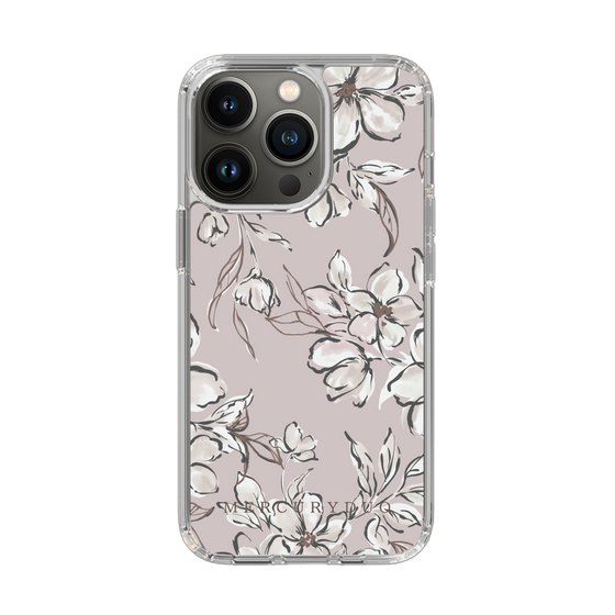 Slim Protection Case［ MERCURYDUO - BotanicalFlower - lilac ］