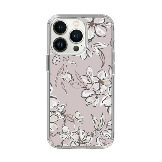 Slim Protection Case［ MERCURYDUO - BotanicalFlower - lilac ］