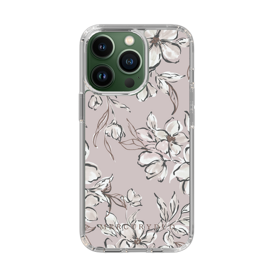 Slim Protection Case［ MERCURYDUO - BotanicalFlower - lilac ］