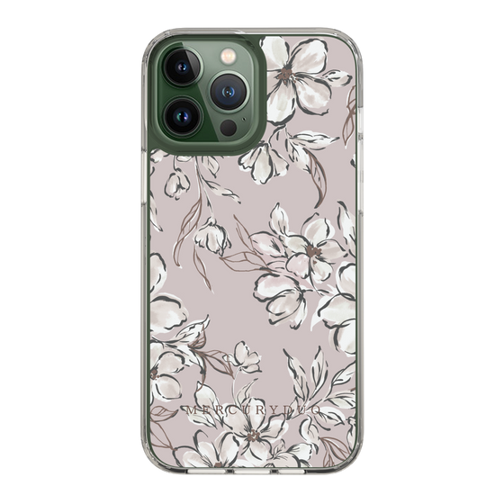 Slim Protection Case［ MERCURYDUO - BotanicalFlower - lilac ］