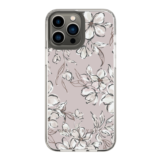 Slim Protection Case［ MERCURYDUO - BotanicalFlower - lilac ］