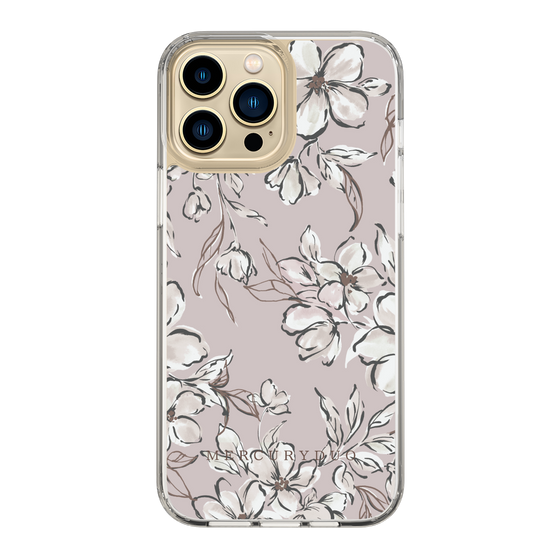 Slim Protection Case［ MERCURYDUO - BotanicalFlower - lilac ］