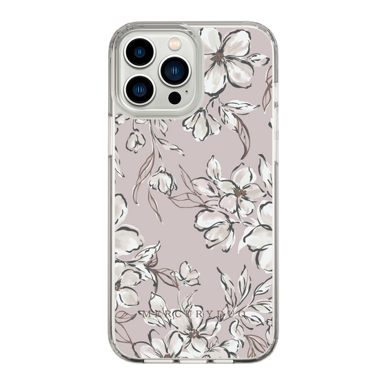 Slim Protection Case［ MERCURYDUO - BotanicalFlower - lilac ］