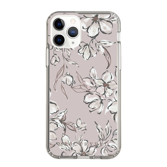Slim Protection Case［ MERCURYDUO - BotanicalFlower - lilac ］