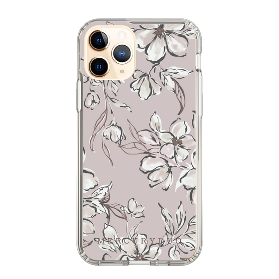 Slim Protection Case［ MERCURYDUO - BotanicalFlower - lilac ］