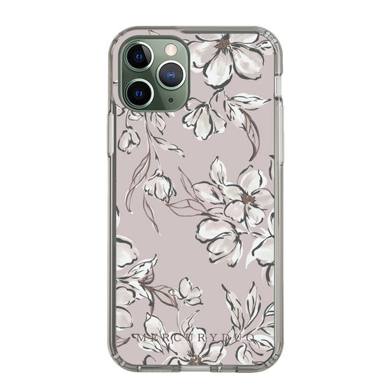 Slim Protection Case［ MERCURYDUO - BotanicalFlower - lilac ］