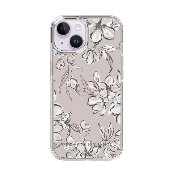Slim Protection Case［ MERCURYDUO - BotanicalFlower - lilac ］