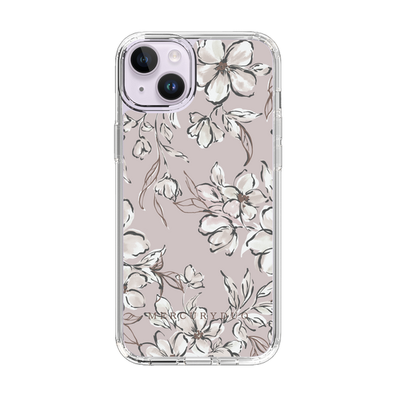 Slim Protection Case［ MERCURYDUO - BotanicalFlower - lilac ］