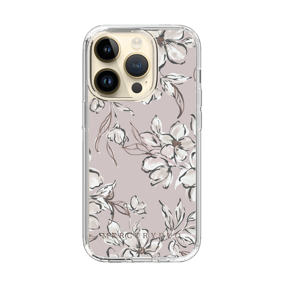 Slim Protection Case［ MERCURYDUO - BotanicalFlower - lilac ］