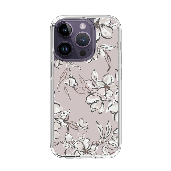 Slim Protection Case［ MERCURYDUO - BotanicalFlower - lilac ］