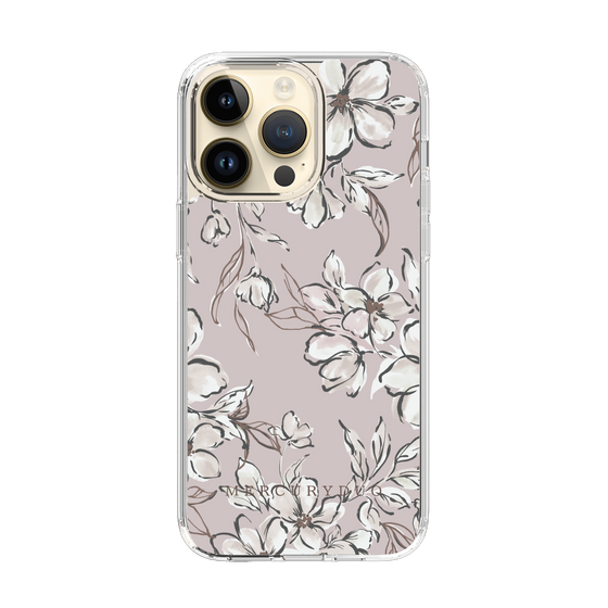 Slim Protection Case［ MERCURYDUO - BotanicalFlower - lilac ］