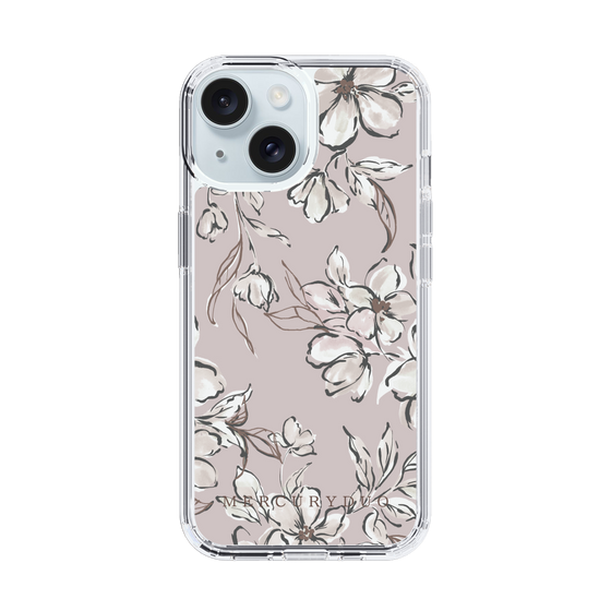 Slim Protection Case［ MERCURYDUO - BotanicalFlower - lilac ］