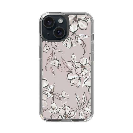 Slim Protection Case［ MERCURYDUO - BotanicalFlower - lilac ］