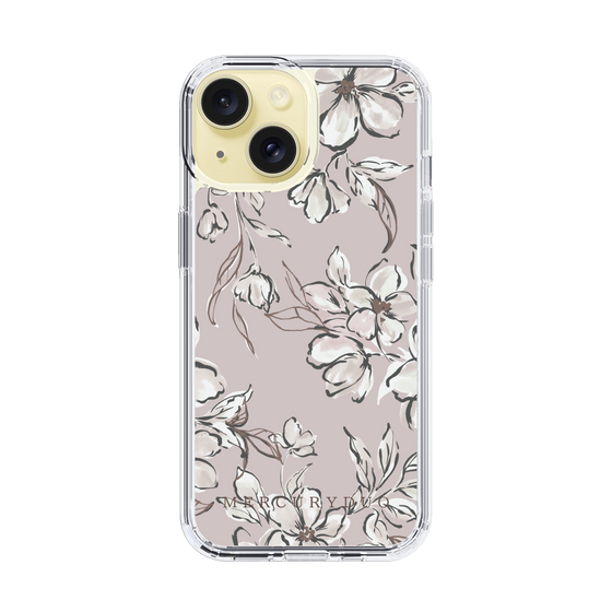 Slim Protection Case［ MERCURYDUO - BotanicalFlower - lilac ］
