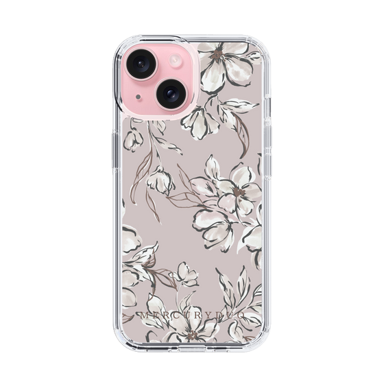 Slim Protection Case［ MERCURYDUO - BotanicalFlower - lilac ］