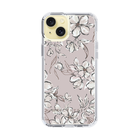 Slim Protection Case［ MERCURYDUO - BotanicalFlower - lilac ］