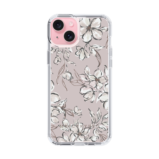 Slim Protection Case［ MERCURYDUO - BotanicalFlower - lilac ］