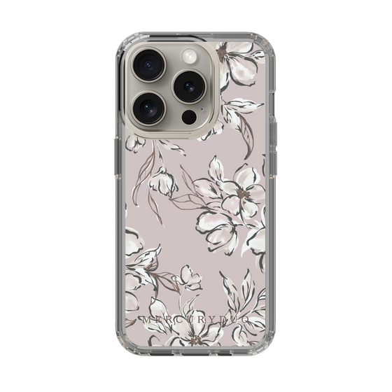 Slim Protection Case［ MERCURYDUO - BotanicalFlower - lilac ］