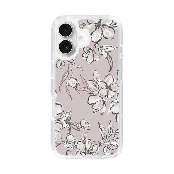 Slim Protection Case［ MERCURYDUO - BotanicalFlower - lilac ］