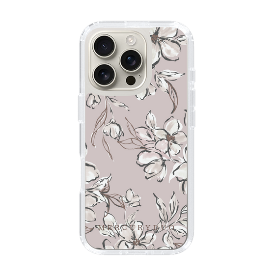 Slim Protection Case［ MERCURYDUO - BotanicalFlower - lilac ］