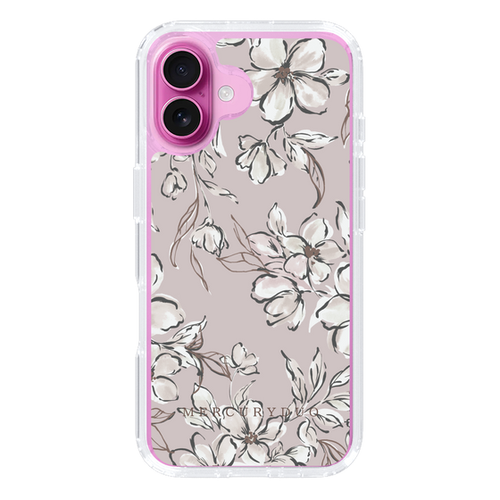 Slim Protection Case［ MERCURYDUO - BotanicalFlower - lilac ］