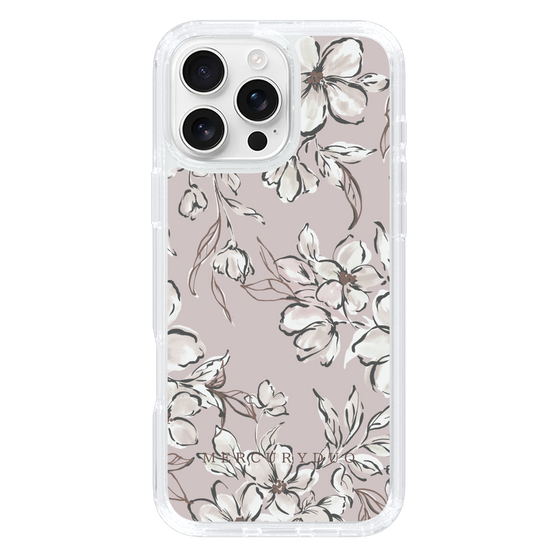 Slim Protection Case［ MERCURYDUO - BotanicalFlower - lilac ］