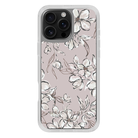 Slim Protection Case［ MERCURYDUO - BotanicalFlower - lilac ］