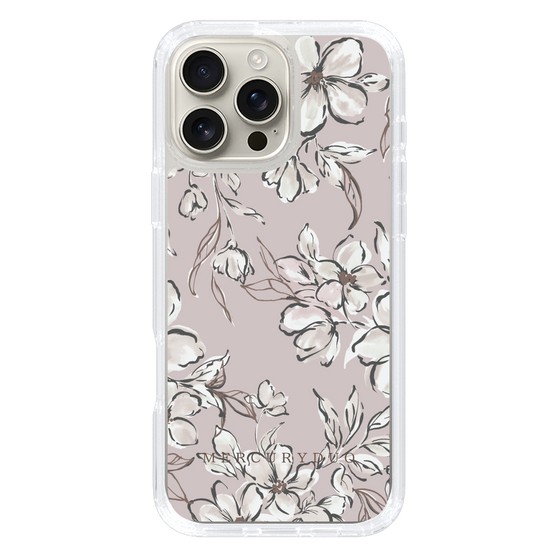 Slim Protection Case［ MERCURYDUO - BotanicalFlower - lilac ］