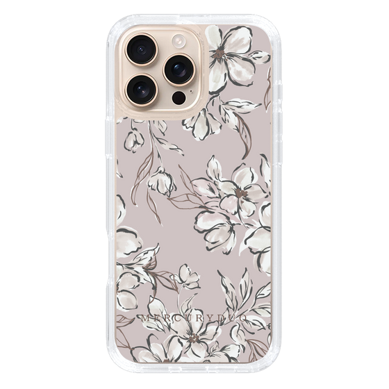 Slim Protection Case［ MERCURYDUO - BotanicalFlower - lilac ］