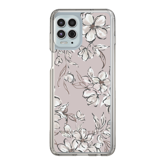 Slim Protection Case［ MERCURYDUO - BotanicalFlower - lilac ］