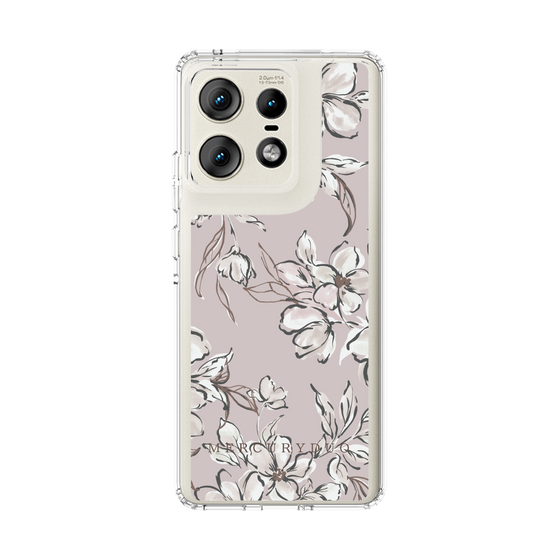 Slim Protection Case［ MERCURYDUO - BotanicalFlower - lilac ］