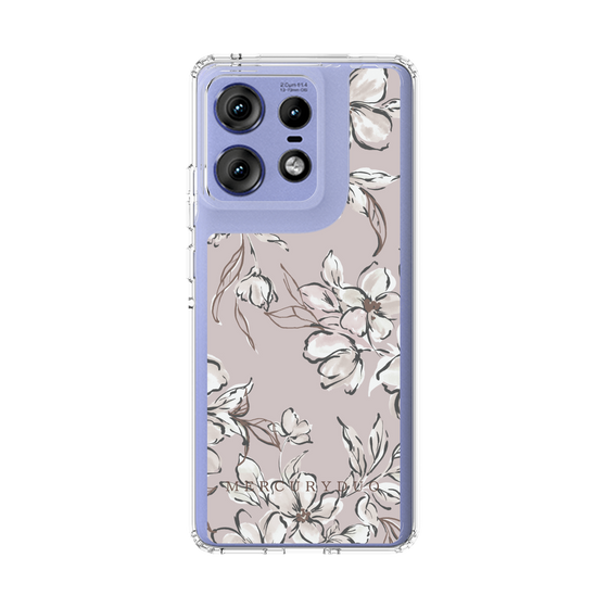 Slim Protection Case［ MERCURYDUO - BotanicalFlower - lilac ］