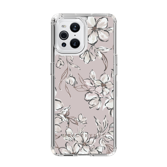 Slim Protection Case［ MERCURYDUO - BotanicalFlower - lilac ］