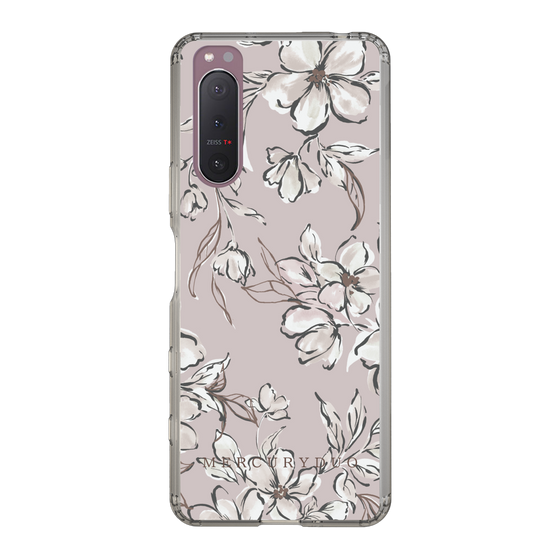 Slim Protection Case［ MERCURYDUO - BotanicalFlower - lilac ］