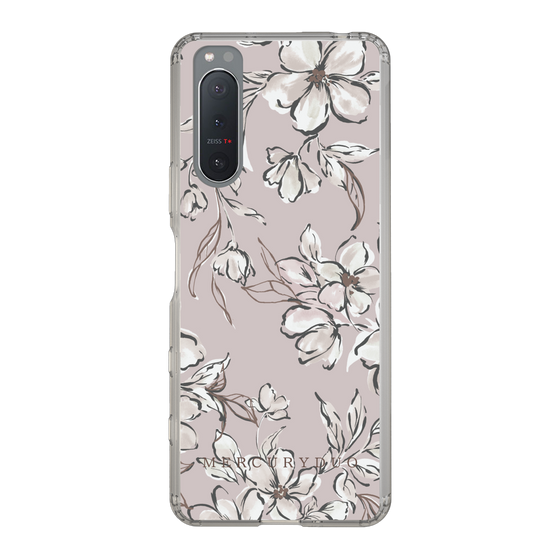 Slim Protection Case［ MERCURYDUO - BotanicalFlower - lilac ］