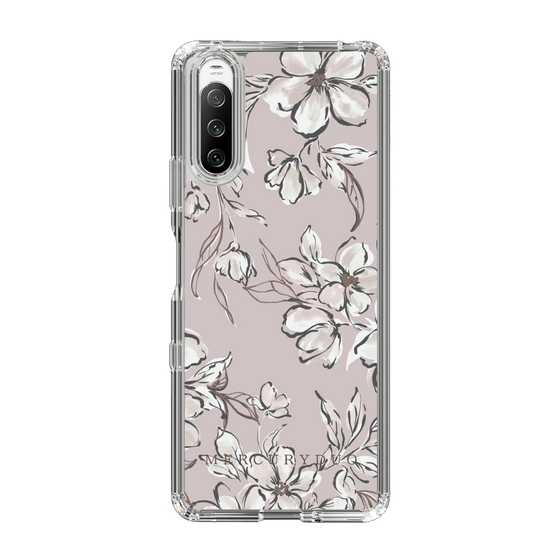 Slim Protection Case［ MERCURYDUO - BotanicalFlower - lilac ］