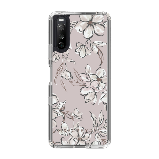 Slim Protection Case［ MERCURYDUO - BotanicalFlower - lilac ］