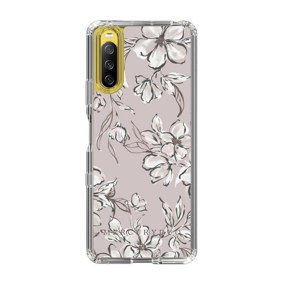 Slim Protection Case［ MERCURYDUO - BotanicalFlower - lilac ］
