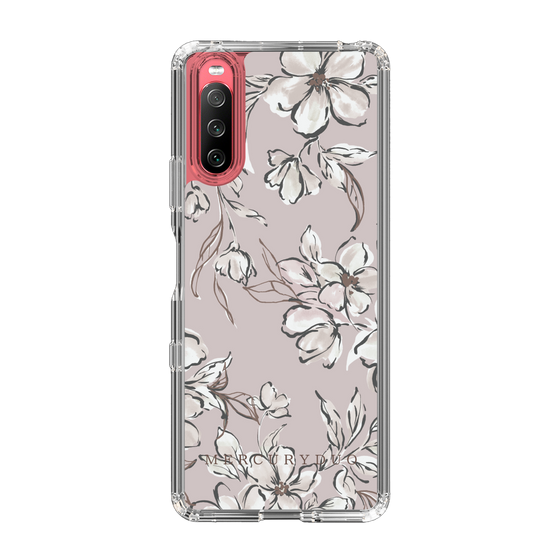 Slim Protection Case［ MERCURYDUO - BotanicalFlower - lilac ］