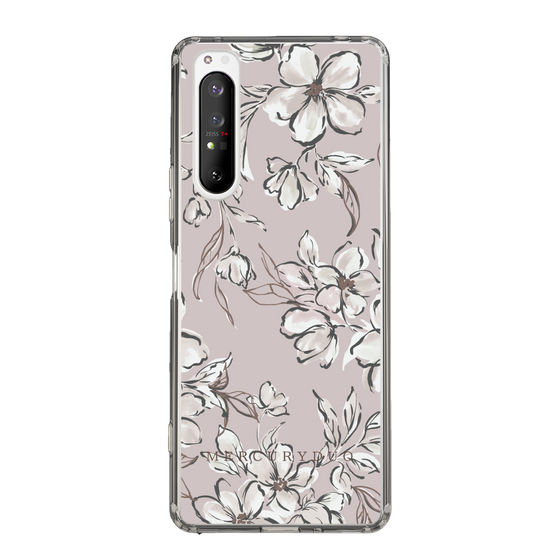 Slim Protection Case［ MERCURYDUO - BotanicalFlower - lilac ］