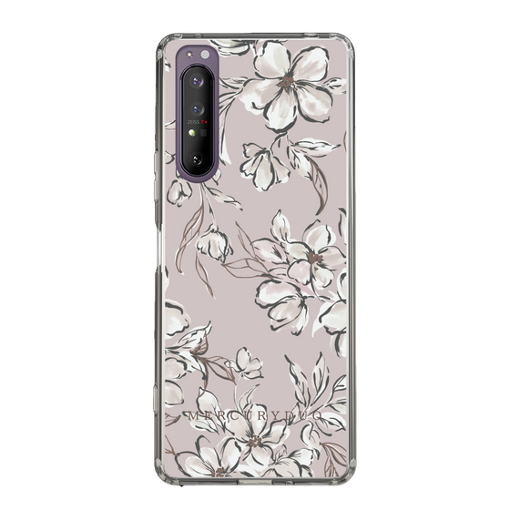 Slim Protection Case［ MERCURYDUO - BotanicalFlower - lilac ］