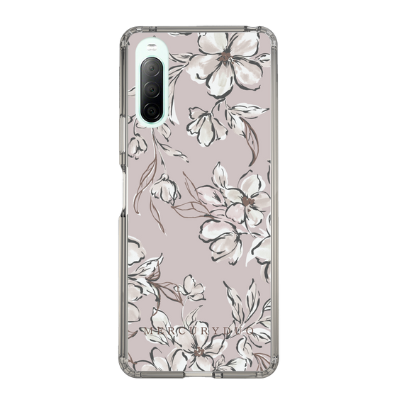 Slim Protection Case［ MERCURYDUO - BotanicalFlower - lilac ］