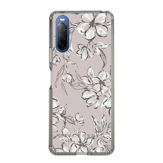 Slim Protection Case［ MERCURYDUO - BotanicalFlower - lilac ］