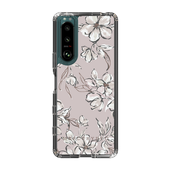Slim Protection Case［ MERCURYDUO - BotanicalFlower - lilac ］