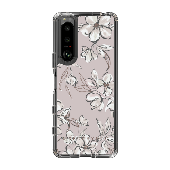 Slim Protection Case［ MERCURYDUO - BotanicalFlower - lilac ］