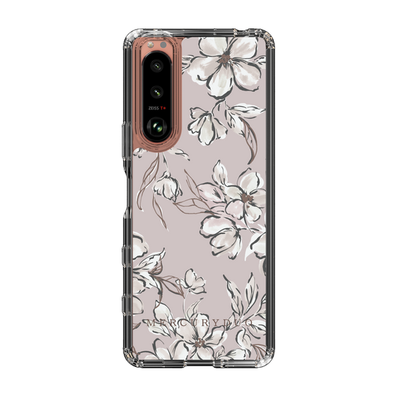 Slim Protection Case［ MERCURYDUO - BotanicalFlower - lilac ］