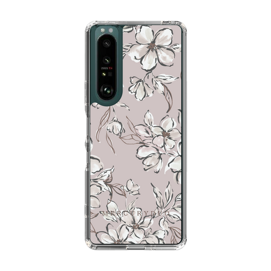 Slim Protection Case［ MERCURYDUO - BotanicalFlower - lilac ］