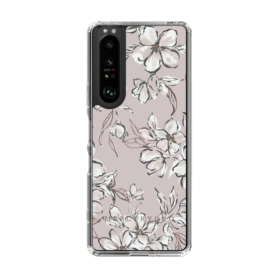 Slim Protection Case［ MERCURYDUO - BotanicalFlower - lilac ］