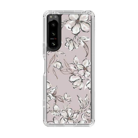 Slim Protection Case［ MERCURYDUO - BotanicalFlower - lilac ］