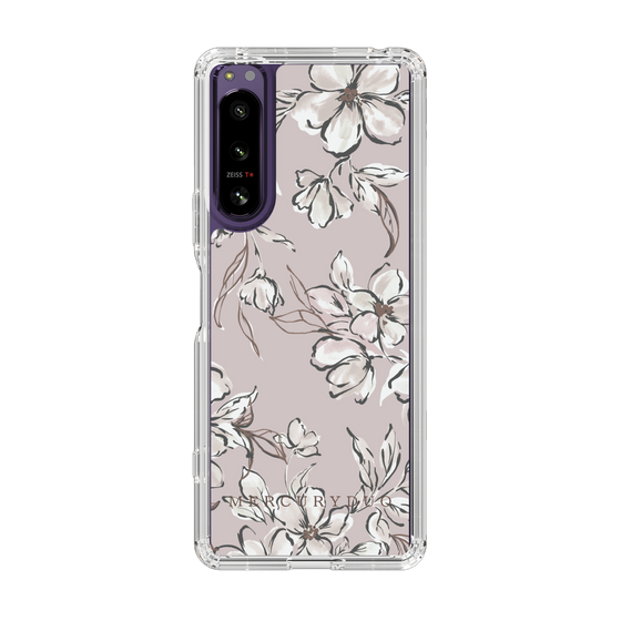 Slim Protection Case［ MERCURYDUO - BotanicalFlower - lilac ］
